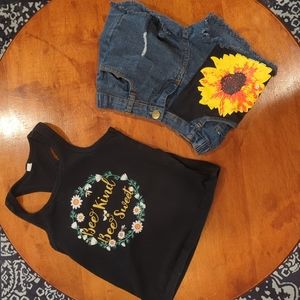 Sunflower girls 5t matching set